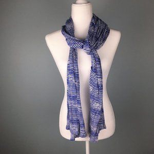 Old Navy Blue & White Striped Scarf